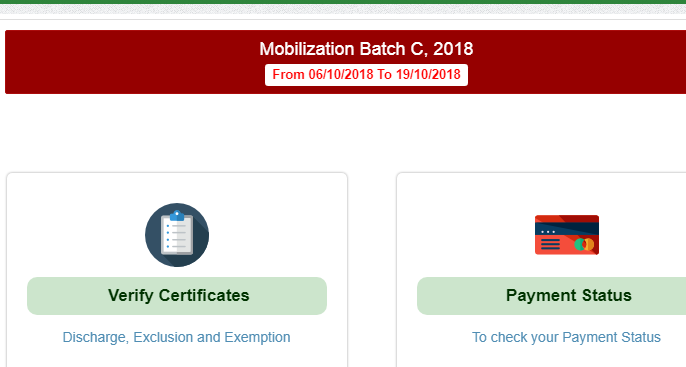 NYSC Officially Extend NYSC 2018 Batch C Registration