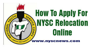How To Apply For NYSC Relocation