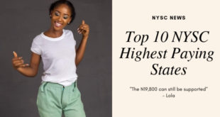 Top 10 NYSC Highest Paying States