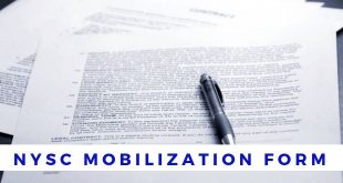 NYSC Mobilization Form
