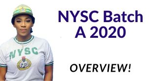 NYSC Batch A 2020 Overview