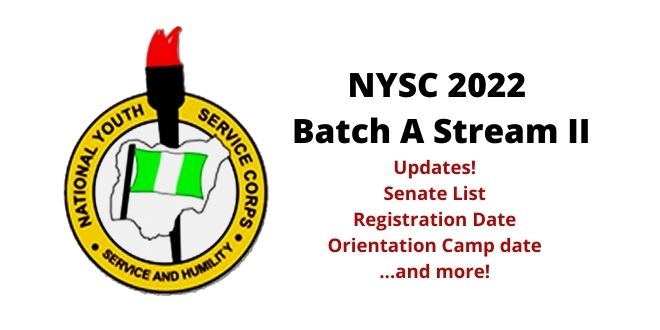 NYSC 2022 Batch A Stream II