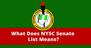 What Does NYSC Senate List Means?