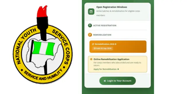 NYSC Remobilization For 2026 Batch B